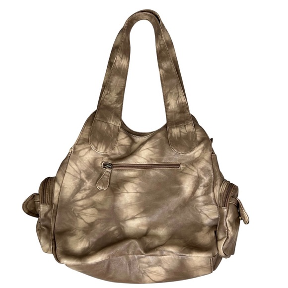 ANGEL BARCELO Angel Kiss Women’s HoboBag Handbag Coffee Bronze Multi Compartment - Picture 5 of 16